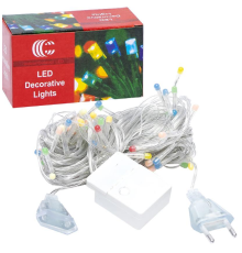 Гірлянда 100 LED/80L Multicolor NEW прозорий дріт 9м D-7