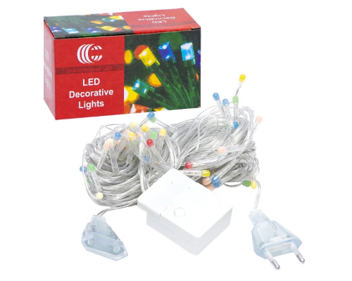 Гірлянда 100 LED/80L Multicolor NEW прозорий дріт 9м D-7