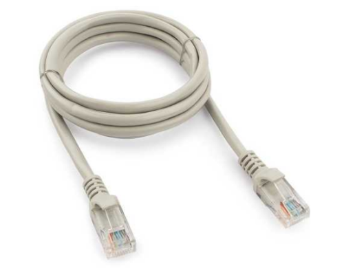 Патч корд  Cablexpert PP12-5M, UTP, категорія. 5E, литий,  50u" штекер із клямкою, 5 м, сірий
