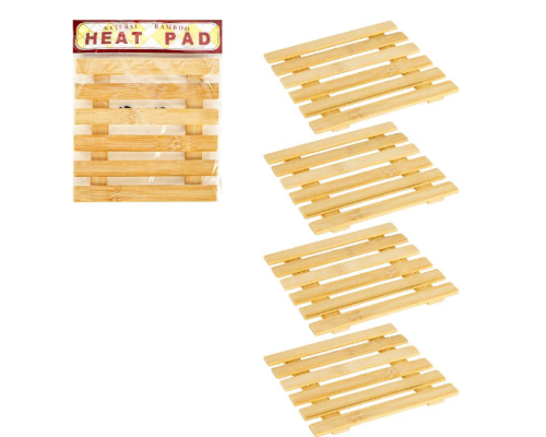 Підставка бамбукова під гаряче квадратна 17,5см RH-34