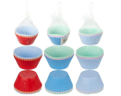 Форми силіконові для кексів, 6 штук FY-0834