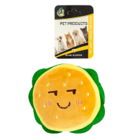 Іграшка плюшева "Бургер" для домашніх тваринок з пищалкою 696