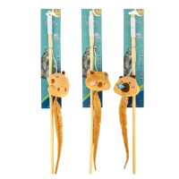 Іграшка дражнилка для котика на паличці "Пухнастик"671