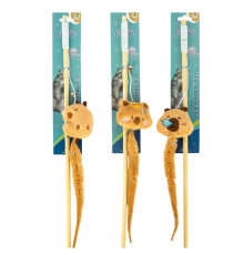 Іграшка дражнилка для котика на паличці "Пухнастик"671