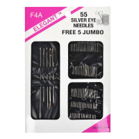 Набір голок на блістері 55 штук 11*15,5см F4A55