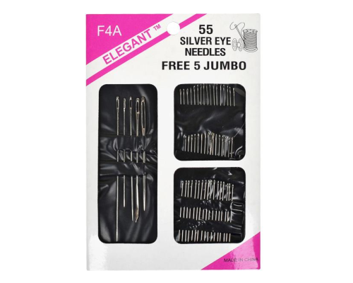 Набір голок на блістері 55 штук 11*15,5см F4A55