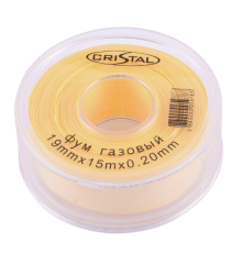 Фум стрічка тефлонова PROFI S-1204 (19*15*0,20) газова CRISTAL