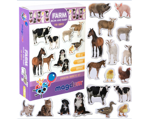 Magnetic set "Farm Mom and Baby" ML4031-08 EN
