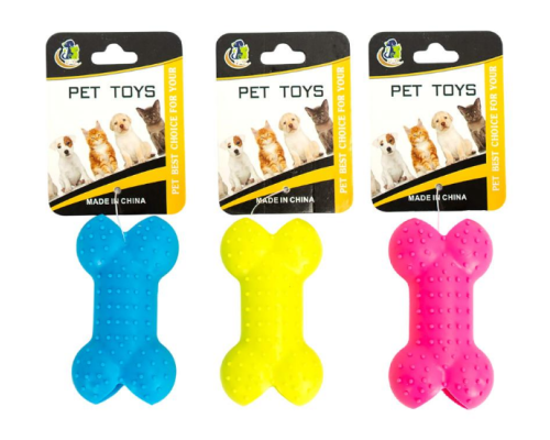 Іграшка гумова - Кісточка з шипами для домашніх тваринок