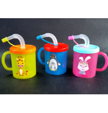 Склянка дитяча з трубочкою 0.26 л