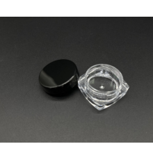 Баночка пластикова для крему. 29x29х15мм 3мл