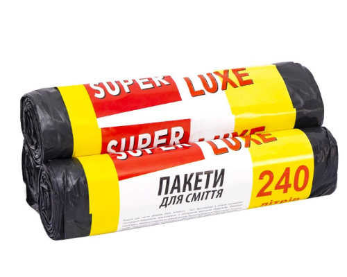 Пакет для сміття 90х130 240л 5шт Super Luxе/PRO 100*120