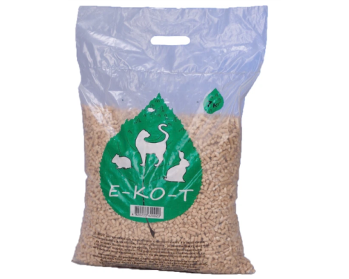 Е-КО-Т 7кг гігієнічний наповнювач для туалетів тварин (біла гранула)