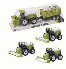 Комбайн з причепом та овечка