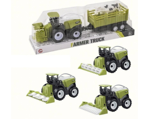 Комбайн з причепом та овечка