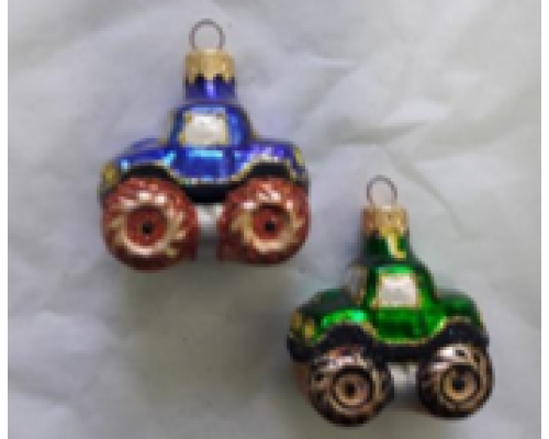 Скляна іграшка 1166 Джип