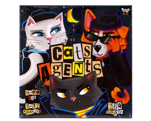 Розважальна гра "CATS AGENTS" укр. G-CA-01-01U ДТ-БИ-07-80