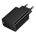 Мережевий зарядний пристрій Hoco CS95A 1USB/1USB-C QC/PD 30W (Чорний)