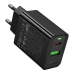 Мережевий зарядний пристрій Hoco CS95A 1USB/1USB-C QC/PD 30W (Чорний)