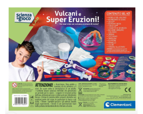 Набір для наукових експериментів Clementoni Volcanoes and Super Eruptions 8+