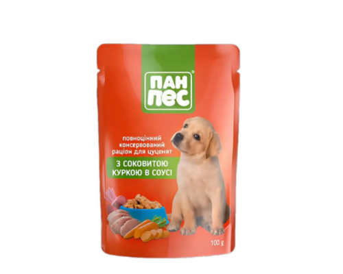 Пан Пес з куркою в соусі (для цуценят) (24)