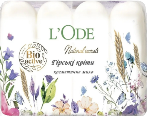 L'Ode мило туалетне Гірські квіти 4шт*60г