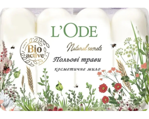 L'Ode мило туалетне Польові трави 4шт*60г