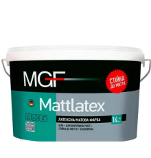 Фарба латексна водоемульсійна MGF Mattlatex (M100) мат білий 1,4 кг