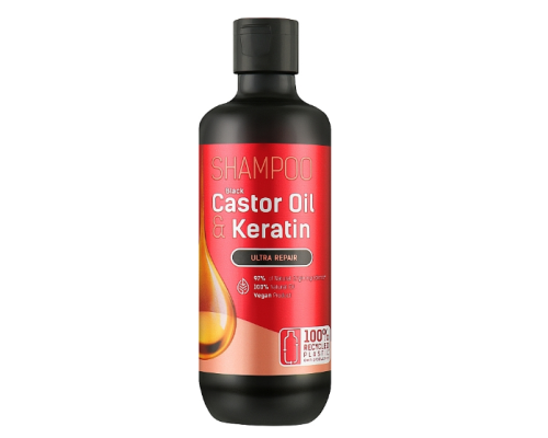 BION Шампунь для волосся "Black Castor Oil & Keratin" 355мл