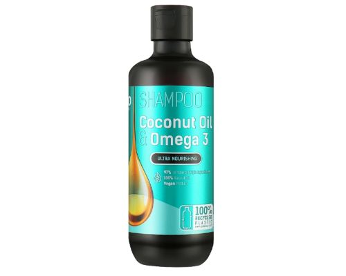 BION Шампунь для волосся "Coconut Oil & Omega 3" 355мл