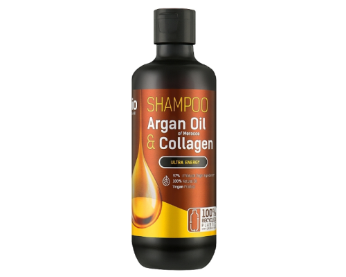 BION Шампунь для волосся "Argan Oil of Morocco & Collagen"355мл