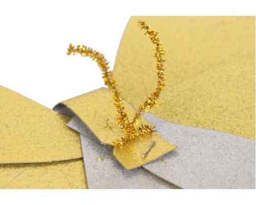 Бант новорічний золотий 1шт 17*26см RN-24102/7167*