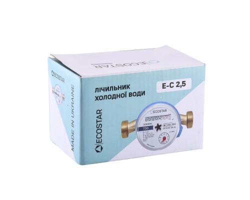 Лічильник холодної води ECOSTAR DN15 1/2″ L110 E-C 2,5 Лічильник холодної води ECOSTAR DN15 1/2″ L110 E-C 2,5