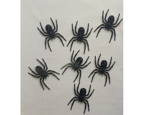 Павук маленький 1шт 3D 3*4см