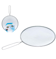 Кришка-сітка для сковороди з ручкою захист від бризок жиру FBG-25cm