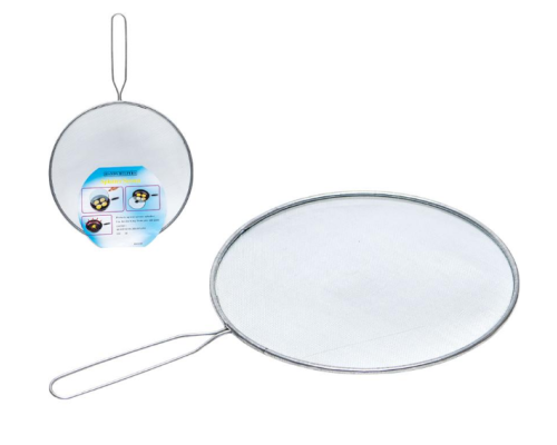 Кришка-сітка для сковороди з ручкою захист від бризок жиру FBG-25cm