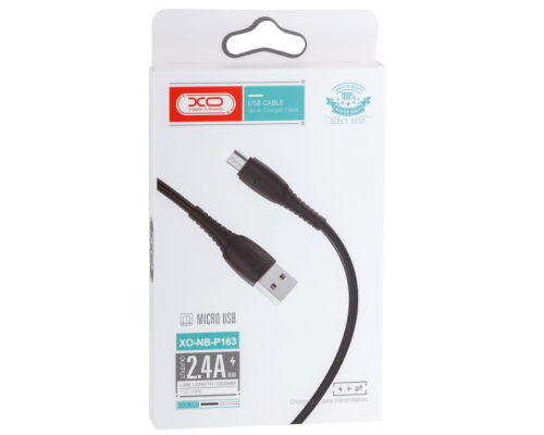 USB XO NB-P163 2.4A USB Micro (Чорний)