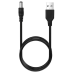 Кабель USB to DC для роутера с 5v на 12v 0.5A 5.5 х 2.1 mm (Чорний)