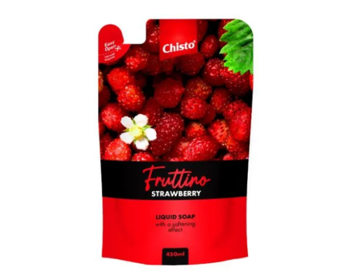 Chisto Fruttino рідке мило дой-пак 450мл Strawberry