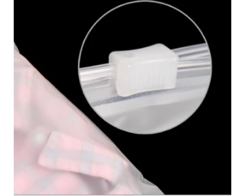 ЗІП пакет слайдер із білим замком 250х300 мм 70 мкм білий матовий 31-035