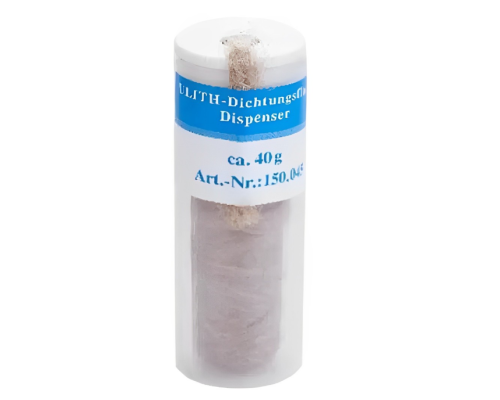 Пакля, льон сантехнічний Unigarn 40g UNIPAK (катушка в тубусі)