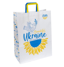 Пакет паперовий КРАФТ білий 32х15х42см KGB 324215-36