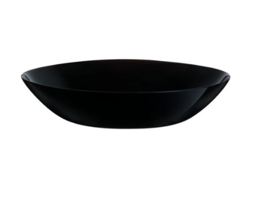V3890 Посуд скляний «Luminarc» Zelie Black - тарілка глибока кругла d=20см