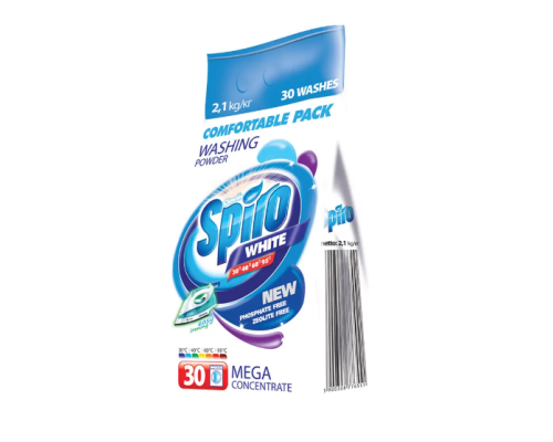 SPIRO WHITE порошок д/прання 2,1 кг п/е SPIRO WHITE порошок д/прання 2,1 кг п/е