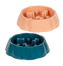 Миска для повільного поїдання корма рельєфна 16*5см