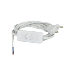 Мережевий кабель з євровилкою та вимикачем,1.5 м