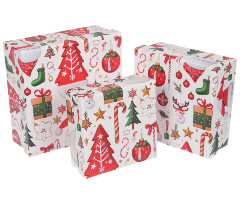 Новорічна подарункова коробка 73-5818 M