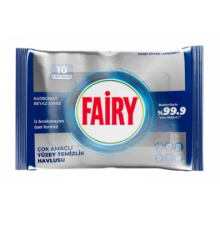 Антибактеріальні вологі серветки для прибирання Fairy Platinum, 10 шт