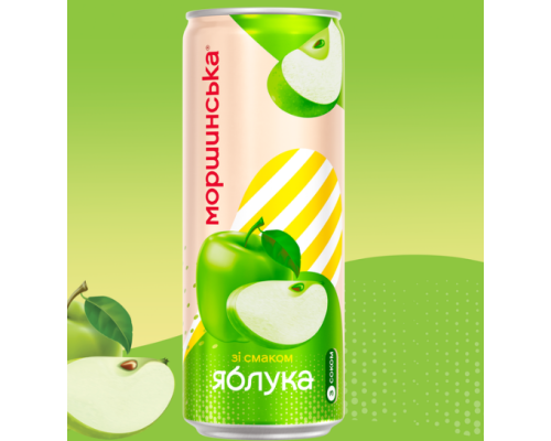 Моршинська 0,33л ж/б лим. зі смаком Яблуко x 12 б