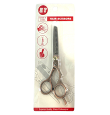 Ножиці для стрижки волосся філірувальні із зубами на листі 15см